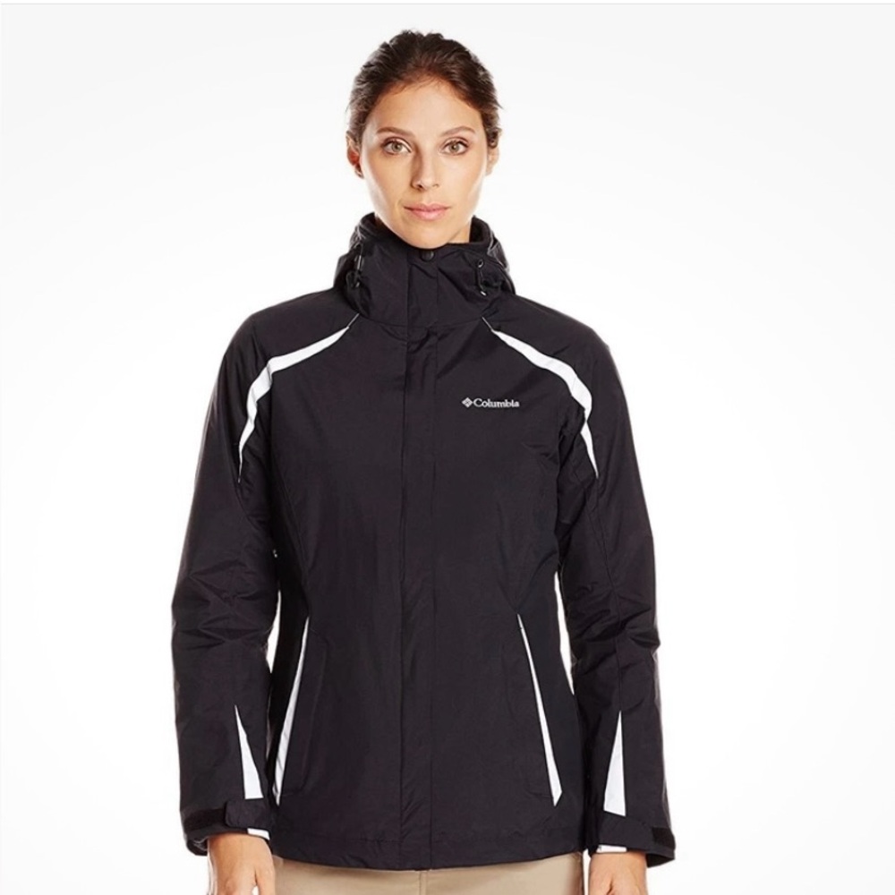 HP 🎉Columbia Blazing Star, black & white interchange ski / snow jacket sz M